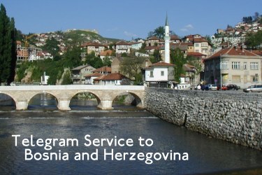Telegram service in Bosnia and Herzegovina.