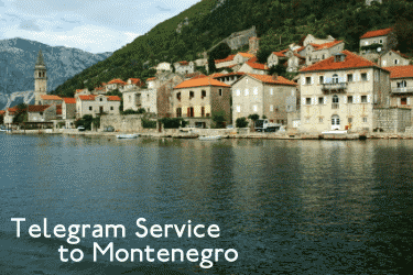 Telegram service in Montenegro.
